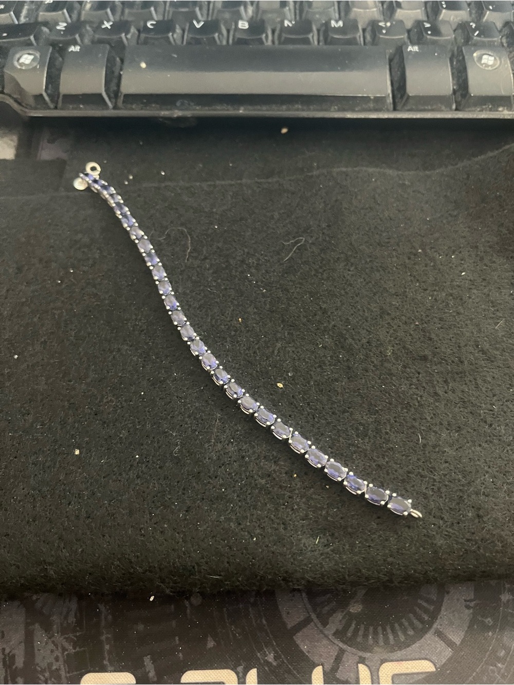 Tanzanite tennis bracelet